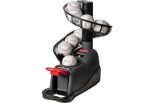 Furlihong 898BH baseboll mjuk kastmaskin, justerbar vinkel, kliv på paddel och släpp för att starta, ingen strömförsörjning behövs, fungerar med reglering baseball
