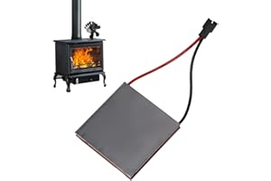 ZYWUOY Stove Fan Generator, Replacement Stove Fan Thermoelectric Power Generator Ersatz-Ofenventilator, thermoelektrischer Stromerzeuger für Ofenbrenner, Ventilator, Kaminventilator, Ersatzteil, 40 x 40 mm