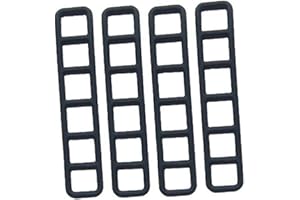 Lipfer 4 Piezas De Espejo De Automóvil Espejo De Correa De Goma Retrovisor De Espejo De Espejo De Hebilla De Hebilla Videocámar De Cámara Trasera De Goma Fija