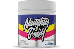 NAUGHTY BOY NaughtyBoy Pump Pre-Workout - 400g, Blue Raspberry Bon Bon, Stimulant Free, Cell SWELL Technology, Pump, Focus, Performance & Hydration