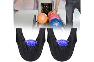 DAZZLEEX 2 x Bowling-Shammy-Pad, Mikrofaser, poliert, Bowling-Ball-Wischbeutel, Bowling-Polierbeutel, hält Ihre Bowlingbälle sauber