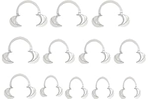 SAMHENG Écarteur de joue dentaire, 12p ouvre-bouche autoclavable en forme de C pour le blanchiment des dents, 3 tailles écarteur de joue à lèvres transparentes pour protège-dents, Speak Out, Challenge Game