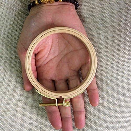 Quilting Hoop Wooden Embroidery Hoop - 2.95 Inch Wood Hoop - Hand Stitching Hoop - Cross Stitch Hoop - Framing Hoop - Stitchery Hoop - Craft Supply Hoop (1PC)