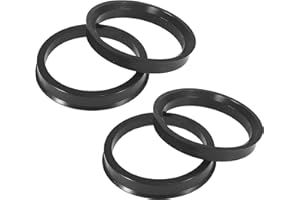 X AUTOHAUX 4 Piezas Plástico 56,6mm A 66,6mm Coche Centrado círculos Rueda Calibre Espaciador Anillos de Centrales