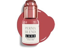 Perma Blend Luxe Lip Pigment Ink, Professional Lip Tattoo Microblading Supplies, Rose Royale V2, 15 ml