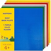 Classic Mavi Plaka, +4 Yaratıcı Oyuncak Yapım Seti (1 Par&ccedil;a) 25cmx25cm, Baseplate