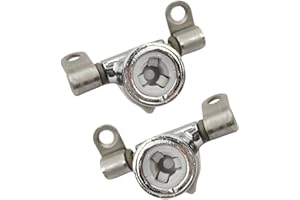 CANTONDZ 2XBisagras de asiento de inodoro desmontables cromadas AI0002100R Conjunto de bisagras de asiento Dama Senso y Giralda desmontables Compatible con Dama Giralda Senso