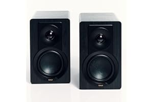 DALI KUPID Premium-Kompakt-Passiv-HiFi-Regallautsprecher, 2-Wege-Design mit 4,5-Zoll-Tieftöner und 1-Zoll-Hochtöner, inklusive Wandhalterung (Paar) – Black Ash