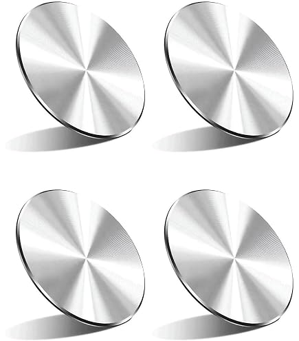 4 Piastre Metalliche Magnetiche Per Custodia Cellulare – Adesivi Per Supporto Magnetico In Auto - Foto 4