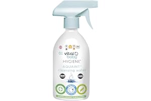 Vital Baby Aquaint Cleansing Water 500ml | Hypoallergenic & Antibacterial Safe for All Ages, Gentle on Skin, Alcohol-Free, 100% Natural Formula Vegan-Friendly Quick, No-Rinse Skin Cleanser