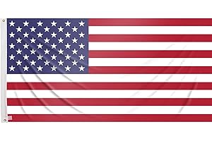 REGALOS ESTRELLA AZUL Drapeau USA grand drapeau de balcon extérieur renforcé avec deux œillets métalliques 150x90 cm