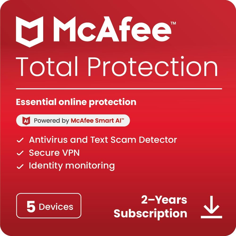 Où et Comment Commander le McAfee Total Protection 5-Device 2026 24-Mont en Toute Sécurité