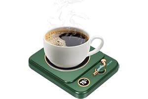 BSWAY Calienta Tazas Eléctrico,3 Niveles de Temperatura Calienta Café25W 8H Apagado Automático para Uso en Oficina/Hogar Calienta Bebidas
