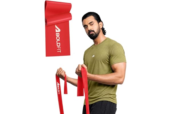 Boldfit Resistance Bands for Workout for Women Pilate Bands for Home Exercise Thera Band Toning Exercise for Gym Latex Band T