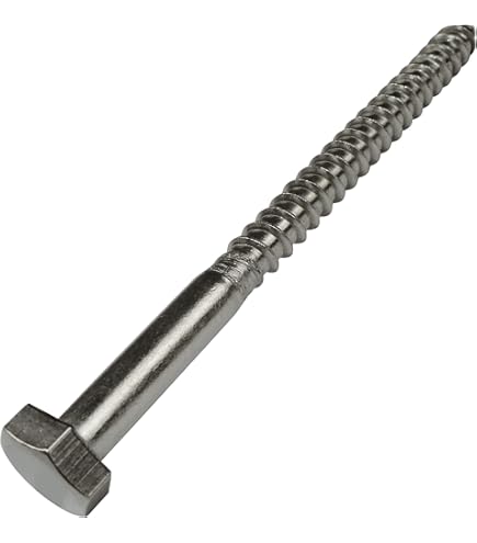 Tirefond bois acier zingué Diam. 8 x 120 mm Boîte de 50 - VISWOOD