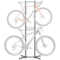 CXWXC Fietsstandaard voor 2/4 fietsen, belastbaar tot 50 kg, fietsstandaard, houder, indoor, garage, opslag buiten (Voor 2 fietsen