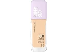 Maybelline New York Super Stay Lumi Matte Foundation, ultra-świeży makjiaż dla matowego wykończenia z nutą blasku, 90, 35 ml