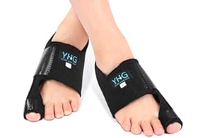 YOSOO HEALTH GEAR Alluce Valgo Correttore Notturno, Alluce Valgo Stecca con Stecca in Metallo Bunion aid alluce valgo Separatore Supporto per alluce valgo, sollievo dal dolore delle dita dei piedi del martello