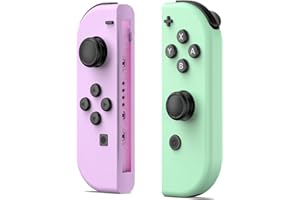 CSWXIO Manette Switch, Manettes Sans Fil Controller avec Double Vibration/Wake-Up/Axe gyroscopique/capture d'écran