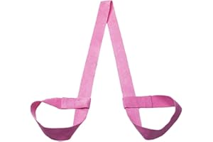 POHOVE Yoga Mat Strap for Carrying,Adjustable Yoga Mat Sling,Skin friendly and Non Slip for all Mat Sizes(Pink)