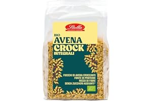 STELLA EVOLUZIONE ALIMENTARE Stella | Avena Crock Integrali - Fiocchi di Avena Croccanti Bio | 6 x 300g | Senza Zuccheri Aggiunti | Fonte di Proteine | Ricco di Fibre