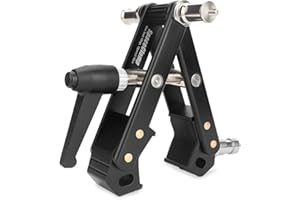 JEBUTU Super Clamp, Universal Klemme mit 5/8" Baby Pins & 1/4“ Gewinde für DSLR Kamera, Heavy Duty Super Clamp für Rundrohre Flache Oberfläche, für Fotostudio Kamera Beleuchtung Montage