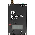 Sorandy Digital FM Transmitter Module FM Transmitter with LCD Screen Display 2000M 500mW 88 to 108MHz FM Multi Function Stereo Transmitter with USB Type C Port