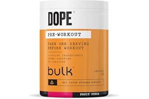‎BULK Bulk Dope Pre-Workout Pulver | Fruchtpunsch | 3g Creatine per Serving | 200mg Caffeine | Citrulline Malate & Arginine AKG | Beta-Alanine | Energy, Focus & Performance | 510g Supplement