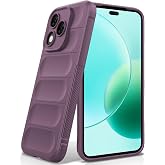 BonYonka Silicone Case for Honor 400 Lite, Violet | Ripple Anti-shock Design, Anti-Scratch Microfiber Inner Lining, Silky Sof