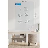Fark Tanıtım Şeffaf, 2 Adet Yapışkansız Tutunan, Statik, Inovatif, Pratik Yazı Tahtası, Elektrostatik Kağıt (centimeters, 100