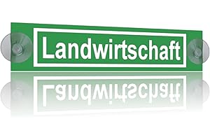 EDS-WERBEMEDIEN LANDWIRTSCHAFT Schild Saugnapf Auto Aufkleber (Alu Verbund mit SAUGNÄPFEN, Motiv: Landwirtschaft)