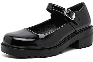 DADAWEN Femmes Chunky Plate-Forme Mary Jane Bout Rond Talon épais Sangle Cheville Chaussures Lolita Princesse
