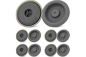 KALEXION Tapones de Goma Grises para Agujeros en el Suelo del Chasis del Coche, Set de 10 Unidades para Mantenimiento del Bajo Carrocería, Compatibles con Modelos de Audi, VW, Seat y Skoda, Fácil Instalar