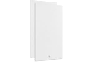 AudioSilk Akustikpaneele, 2er-Pack, groß, 116 x 58cm, Reines Weiß