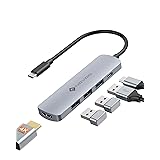 NOVOO Hub USB C con HDMI 4K, PD da 100W, 3 Porte dati USB A Dock USB C da 5 Gbps Adattatore USB C per iPhone 15/15 Pro, MacBo