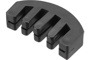 sourcing map Silenciador de violín de goma 3/4, 4/4, tamaño completo, estilo de garra, juego de silencio de práctica de violín, color negro para instrumentos de cuerda musicales