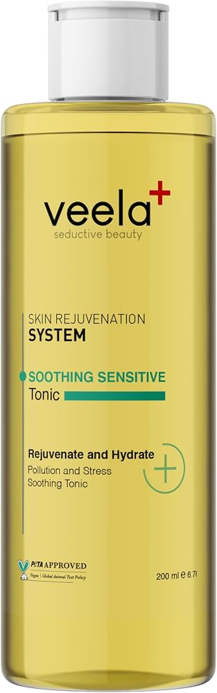 Veela Cilt Yenileyici ve Arındırıcı Tonik – Soothing Sensitive Tonic, Bitkisel Meyve Asitli, Nemlendirici ve Yatıştırıcı Bakım