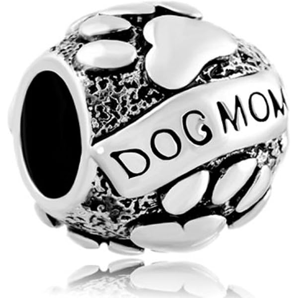 Pet Paw Print Charm For Bracelet Or Necklace - Copper Animal Heart Love Charm, Fits Pandora - View #9