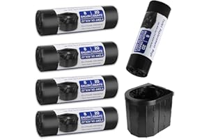 Suevut 100 Pièces Sac Poubelle Kit,30L Sacs pour Toilettes Biodégradables, étanches Sacs Toilettes de Portable Camping, pour Camping, Voyage, Randonnée, Cuisine, Maison