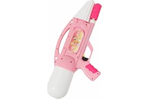 FLORAPPY Water Blaster with Cartoon Graphics and Easy-Grip Handle for Children - Kids' Outdoor Summer Water Toy (princess pink)