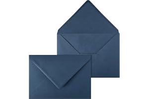 Netuno 20 stora blå kuvert DIN C5 16,2 x 22,9 cm 115g eleganta stora kuvert A5 för bröllop Jul inbjudningar