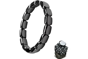FAMINESS Hemios Hematite Bracelet Hemys Hematite Bracelet for Men, Be Focused, Strong, and Ready to Take on Anything, Wristband for Men & Women