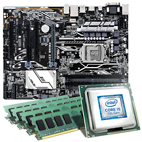 Intel Core i5-7600K / ASUS PRIME Z270-K Mainboard Bundle / 32GB | CSL PC Aufrüstkit | Intel Core i5-7600K 4x 3800 MHz, 32GB RAM, Intel HD Graphics 630, GigLAN, 7.1 Sound, USB 3.1 Gen 2 | PC Tuning Kit