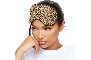 ‎SMUG SMUG Schlafmaske für Männer und Frauen aus superweichem Satin | Weich, gesund & tiefer Schlaf | Sleeping Mask reduziert Falten, Augenringe | Hält Licht ab | Tiermuster