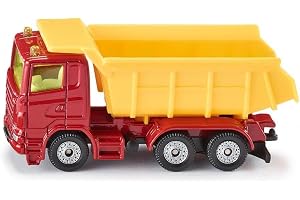siku 1075, Truck with Dumper Body, Metal/Plastic, Red/Yellow, Tiltable trough