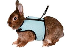 JLWIY N/T Soft Rabbit Harness with Lead for Rabbits Small Animals Harness and Lead Set for Bunny Rabbit Kitten Small Animal Walking