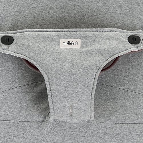 BEZUG FÜR BABYWIPPE BABYBJÖRN BALANCE BABYBJÖRN SOFT, STONE GREY JANABEBE® - 9