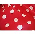 Red / White Polka Dot / Spot Polycotton Fabric (Per Metre) by Such Textiles