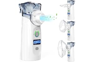 HotHands Inhaler Device, Silent Inhaler, Practical Inhaler for Adults and Children, with USB Rechargeable Display, 2 Masks and a Mouthpiece