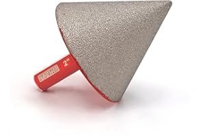 DT-DIATOOL Diamentowe wiertła do fazowania – diamentowe wiertło pogłębiające 5 cm z trzpieniem sześciokątnym do powiększania kształtowania istniejących otworów granitowych marmur porcelanowych płytek, rozmiar od 0 do 50 mm